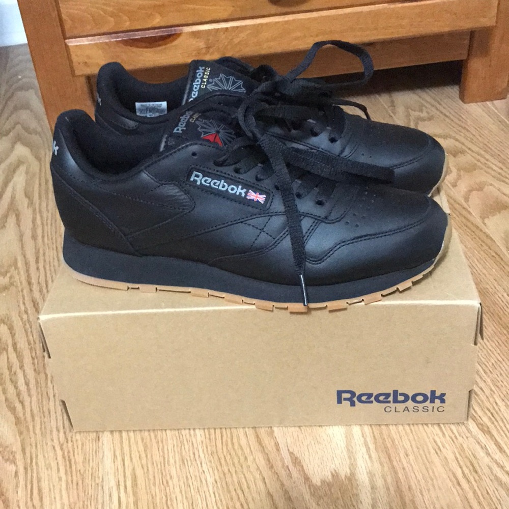 Rebook Classic Leather Sneaker Black Size US 8